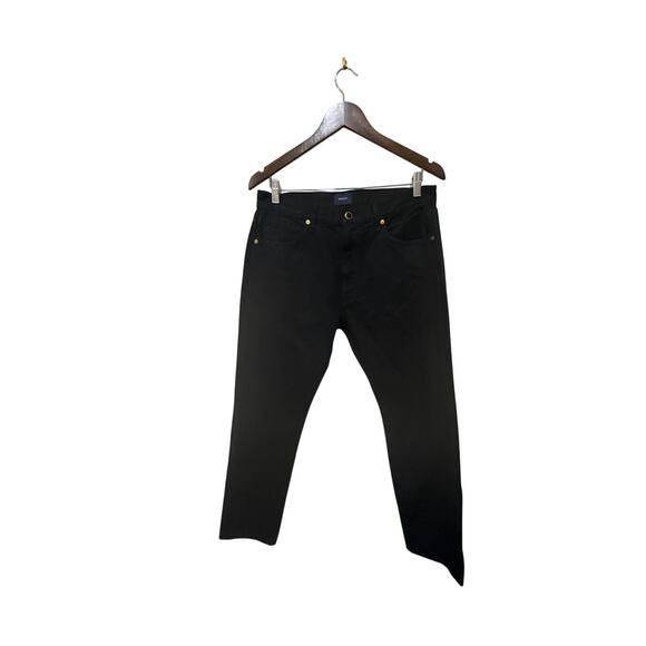 KHAITE Kyle Straight Cotton Denim Jeans in Wilcox Black in Wilcox Size 28 - Picture 2 of 9